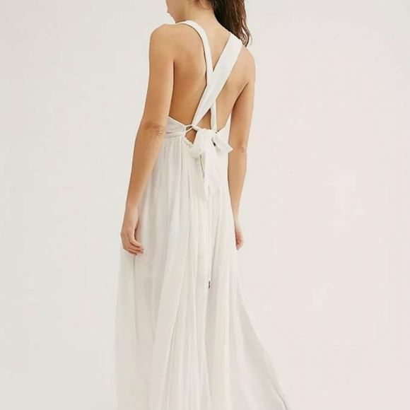 Free People Strong Statement White Maxi Dress - Picture 5 of 7